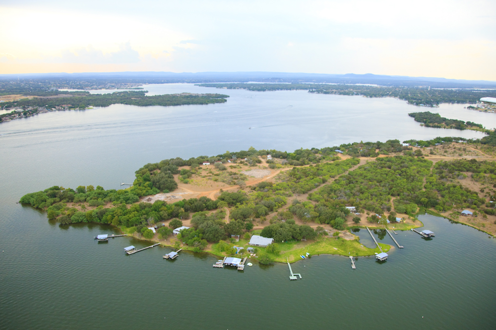 Aerial photo of Lake LBJ
